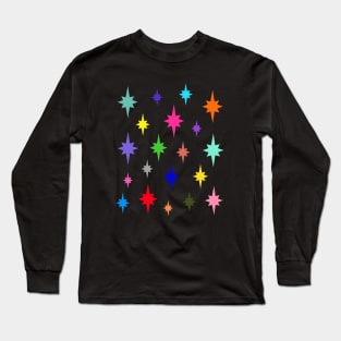 Christmas Stars Multi-Colour Long Sleeve T-Shirt